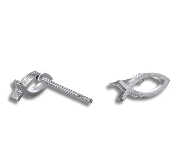 Christian Fish Stud Earrings